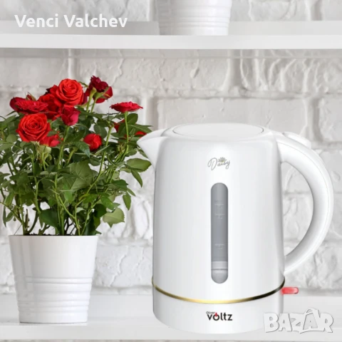 Електрическа кана Oliver Voltz Daisy, 2200W, капацитет 1,7 литра, снимка 1