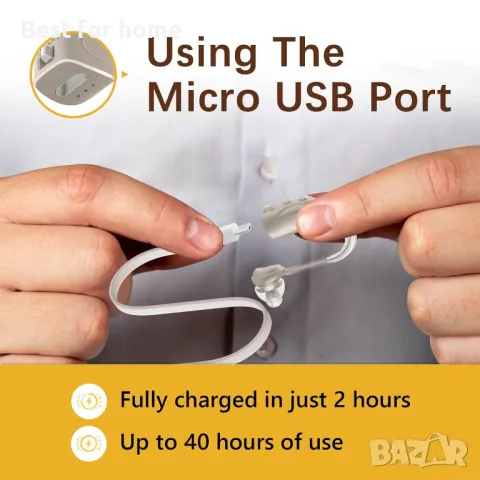 Слухови апарати Delmicure VHP1710- акумулаторни комплект от 2 бр., снимка 8 - Слухови апарати - 48687346