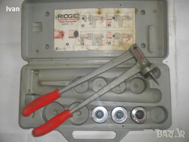 RIDGID EXPANDER РЪЧЕН КАЛИБРАТОР ЕКСПАНДЕР РИДГИД ЗА РАЗШИРЕНИЕ НА ТРЪБИ С ЕКСТРАКТОРИ 22мм 18мм 16м, снимка 5 - Други инструменти - 48998283