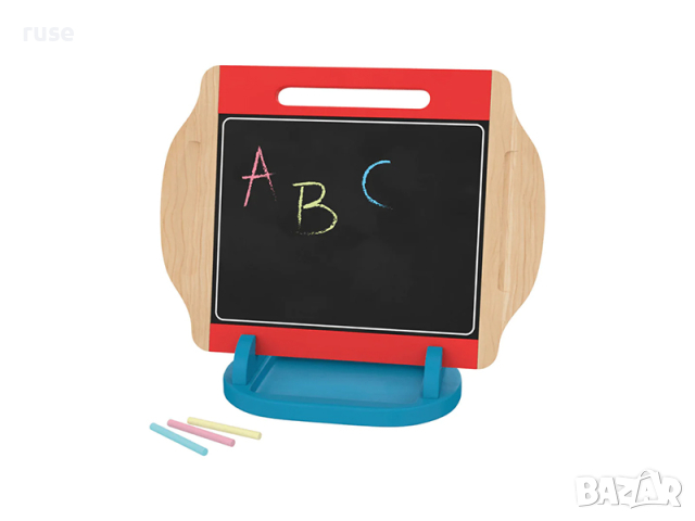 НОВИ! Дъска за рисуване Монтесори Playtive дървена двустранна