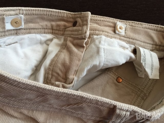 Детски бермуди ESPRIT оригинал, за 158см., от кадифе, бежови джинси, като нови!!!, снимка 6 - Детски панталони и дънки - 11374549