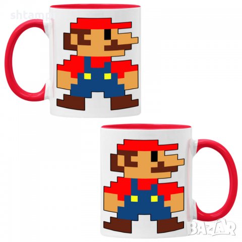 Чаша Super Mario 8-bit,Керамична Чаша, Кафе Чай, Игра,Изненада,Подарък,Повод,Празник,Рожден Ден, снимка 5 - Чаши - 38481911