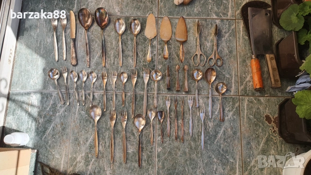 40 броя Посребрени прибори 90 и 100, снимка 2 - Колекции - 54365341