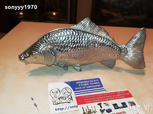 риба-метална салфетник-внос франция 0908211950, снимка 2 - Антикварни и старинни предмети - 33769674