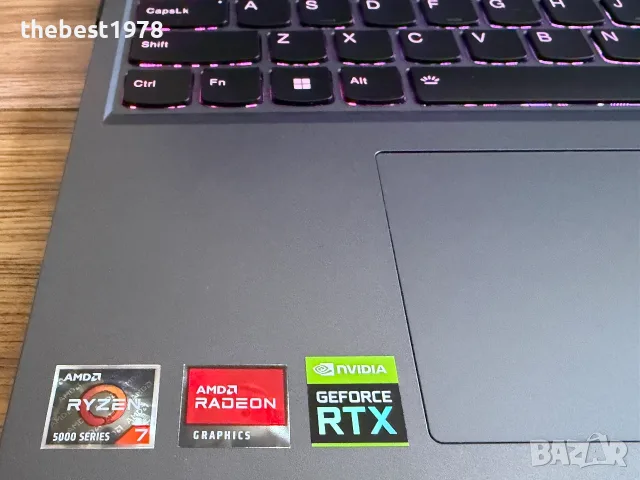16`Legion Pro 5`Ryzen 7 5800H/RTX 3070/32GB RAM/512GB SSD/2.5k 165Hz/Батерия 96%, снимка 2 - Лаптопи за игри - 55715117