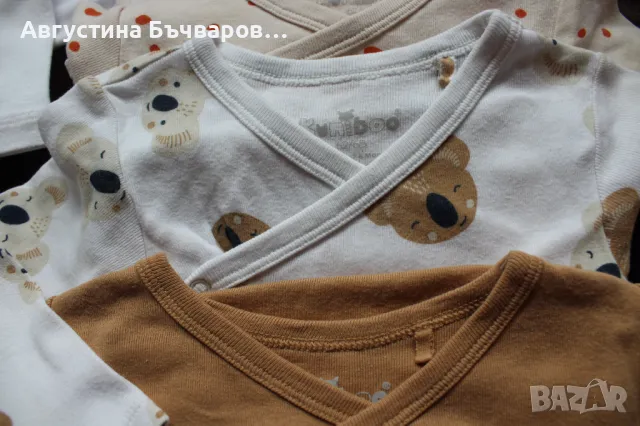 Комплект от 6 бр. бодита с дълъг ръкав, размер 62-68, снимка 4 - Бодита за бебе - 50133085