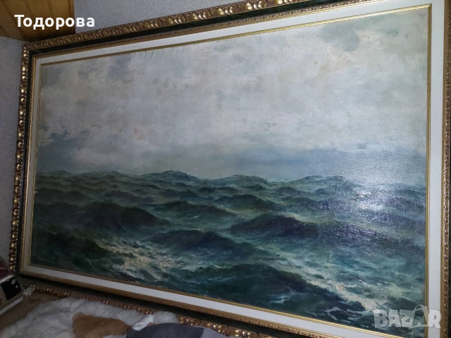 Огромна картина,масло 1943 г.размер178/110-Петър Бояджиев(1907-1963), снимка 7 - Картини - 51952136