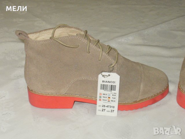 BIANCO нови дамски боти кожа 37, снимка 4 - Дамски боти - 30209801