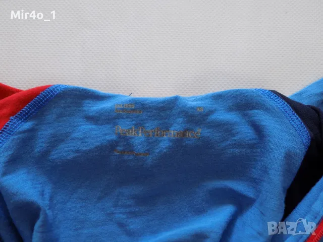 блуза peak performance merino wool фанела худи горнище туризъм планина оригинална дамска детска XS , снимка 4 - Блузи с дълъг ръкав и пуловери - 49185046