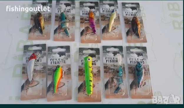  Комплект 25бр воблера за костур ,клен,бяла риба и щука - цени на едро , снимка 2 - Такъми - 30906963