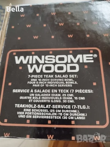 Дървени комплекти за салата , снимка 2 - Прибори за хранене, готвене и сервиране - 49563823