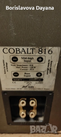 тонколони JMlab Cobalt 816 , снимка 6 - Тонколони - 53025602