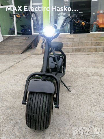 Електрически скутер BIG HARLEY 60V/12AH BLACK, снимка 6 - Мотоциклети и мототехника - 30817973