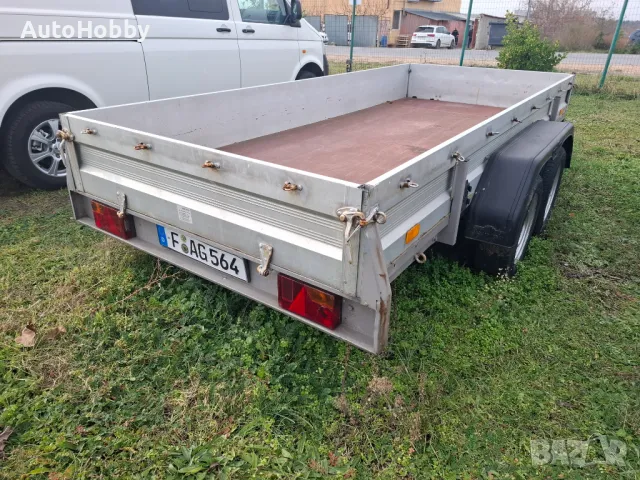 РЕМАРКЕ БОРДОВО HUMBAUR HT 20 2тона. 2оси 4500лв, снимка 2 - Ремаркета - 38727009