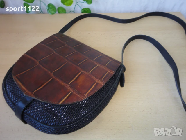 Естествена кожа/дамска винтидж чанта, снимка 3 - Чанти - 50487083