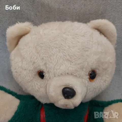 Стара Българска Рядка Соц Голяма Играчка Плюшено Мече 40см, снимка 5 - Колекции - 49892968