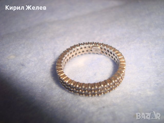 СКЪПОЦЕНЕН ДИЗАЙНЕРСКИ СРЕБЪРЕН ФЕШЪН АРТ ПРЪСТЕН СРЕБРО 925 ХАЛКА с ЦИРКОНИ ЮВЕЛИРНА РАБОТА 27534, снимка 10 - Пръстени - 36866802