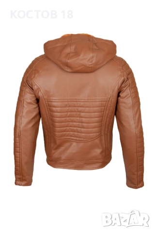 Мъжко зимно кожено яке – 3459, снимка 4 - Якета - 52500470