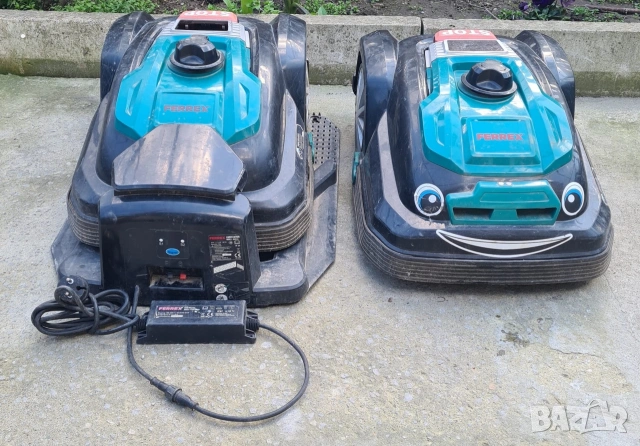 2 бр. Косачки-робот Ferrex R800Easy+ 800кв.м – за ремонт или части, снимка 2 - Градинска техника - 54105856