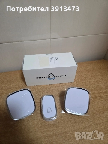 Чисто нов Безжичен звънец с 2 приемника и един бутон обхват 300метра, снимка 3 - Друга електроника - 52098993