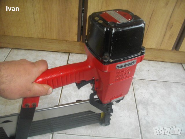 65мм-120мм Строителен Голям Пневматичен Немски Такер-6кг-HALBOLD PN91120D-Made in GERMANY-Почти Нов, снимка 11 - Други инструменти - 40505275