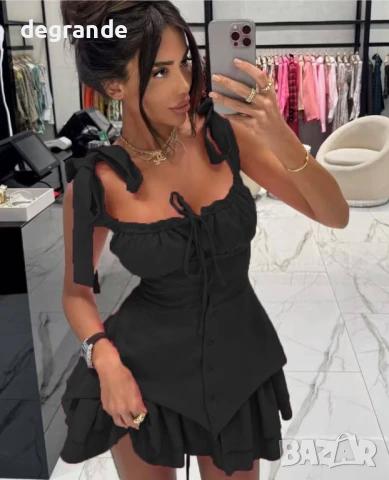 Секси Черна Дамска рокля , снимка 2 - Рокли - 51123744