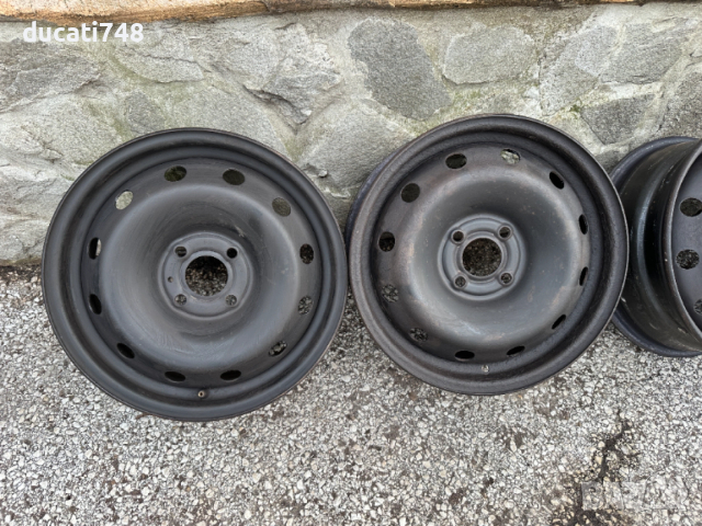 4бр. железни джанти 15" 4x100 Renault, Dacia , снимка 2 - Гуми и джанти - 53928463