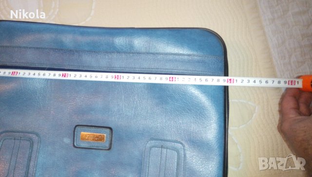 Куфар естествена кожа - Марко Поло син Marco Polo Suitcase, снимка 13 - Куфари - 34495696