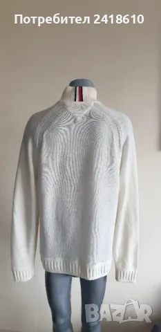 Tommy Hilfiger  Wool Cardigan Knitted Half Zip Mens Size XL ОРИГИНАЛ! Мъжка Вълнена Жилетка с 3/4 ци, снимка 6 - Пуловери - 49130310