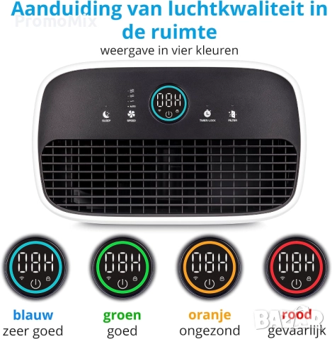 Пречиствател на въздух 3в1 Medion MD 10378 53W Smart Led дисплей Сензорен екран 72 m², снимка 5 - Овлажнители и пречистватели за въздух - 51907517