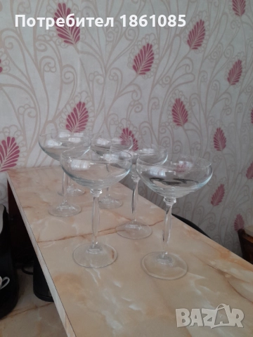 Комплект  стъклени чаши, снимка 7 - Чаши - 51796459