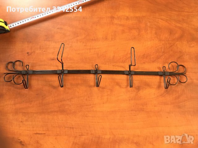 ЗАКАЧАЛКА ОКАЧАЛКА СТАРИННА ПЛЕТЕНА МЕТАЛ, снимка 1