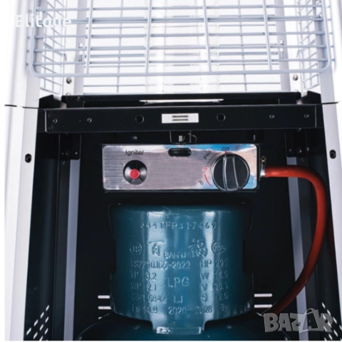 Газов отоплител-чадър 13 kW, 227 см – външен газов отоплител с калъф и защити + маймунка , снимка 6 - Друга електроника - 53087960