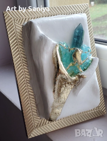 3Д картина от глина със рамка