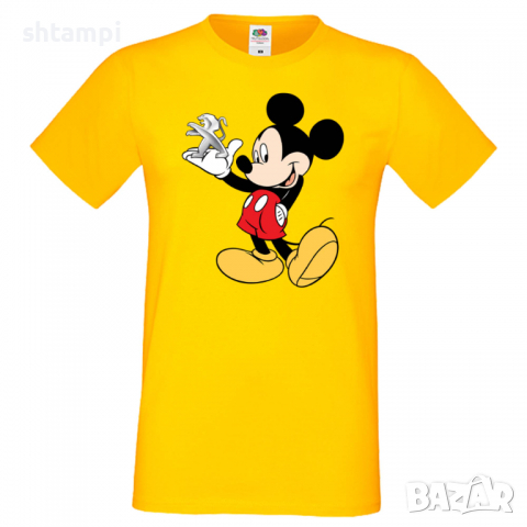 Мъжка тениска Mickey Mouse Peugeot Подарък,Изненада,Рожден ден, снимка 10 - Тениски - 36577472