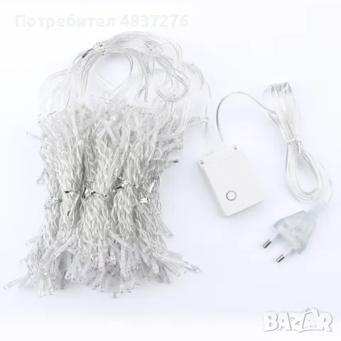 Коледна светеща LED завеса, снимка 3 - Лед осветление - 56530352