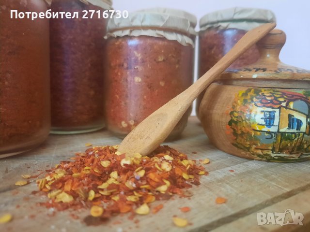 Домашен лют червен пипер - 100% натурален, снимка 1 - Домашни продукти - 38299590