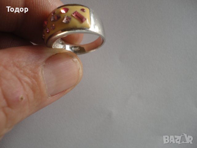 Невероятен сребърен пръстен с камъни 925, снимка 6 - Пръстени - 38766068
