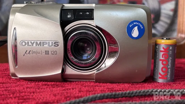 Olympus µ[mju:]-III 120, снимка 3 - Фотоапарати - 56357445