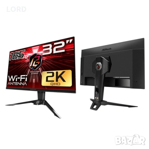 Монитор 32" ASRock PG32QF2B - 2K, 165Hz, снимка 3 - Монитори - 54218554