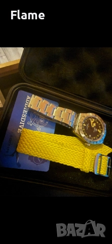 Addiesdive GMT Swiss Ronda ГМТ часовник с втора часова зона дайвър швейцарски механизъм, снимка 2 - Мъжки - 52917713