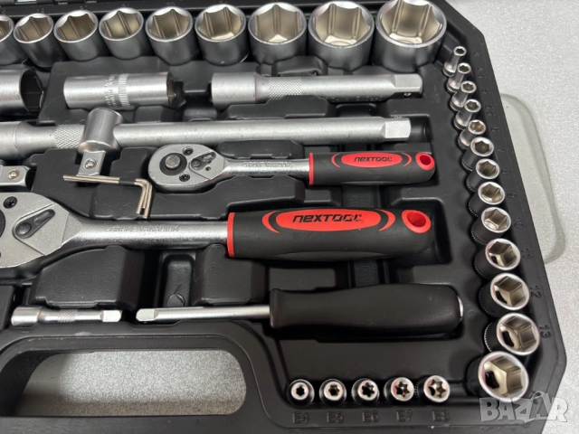 НОВ! Професионален комплект/Гедоре TOOLS 108 Части, снимка 5 - Гедорета - 52802780