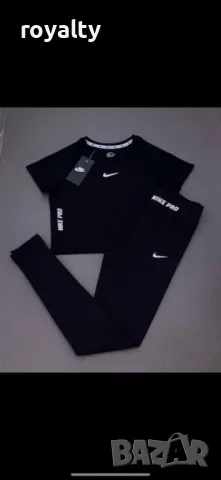 Nike черен дамски спортен комплект 