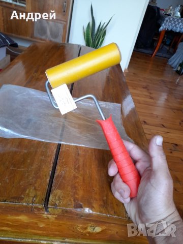 Стар валяк за каширане,лепене #3, снимка 2 - Други ценни предмети - 37023318