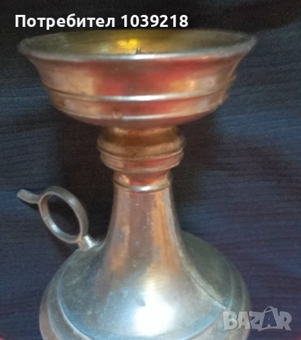 МАСИВЕН МЕСИНГОВ СВЕЩНИК, снимка 5 - Декорация за дома - 52183638