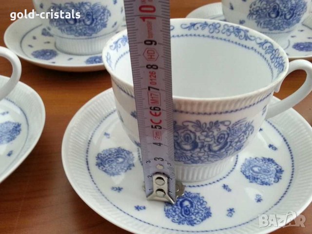 Руски порцеланов сервиз за чай ЛФЗ, снимка 3 - Антикварни и старинни предмети - 29631226