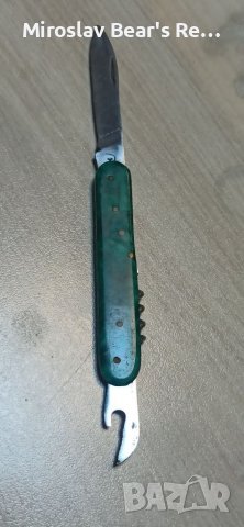 Българска ножка със зелена дръжка от каталин , снимка 5 - Ножове - 37015078