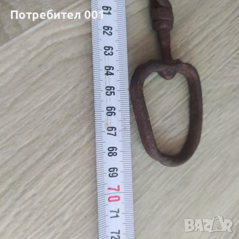 70 см Стар кован синджир с вирбел, снимка 10 - Антикварни и старинни предмети - 52288806