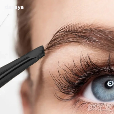 5972 Права пинсета за вежди, снимка 2 - Козметика за лице - 52868715