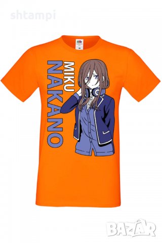 Мъжка тениска The Quintessential Quintuplets Miku Nakano,Анимация,игра,Празник,Повод,, снимка 9 - Тениски - 38122968